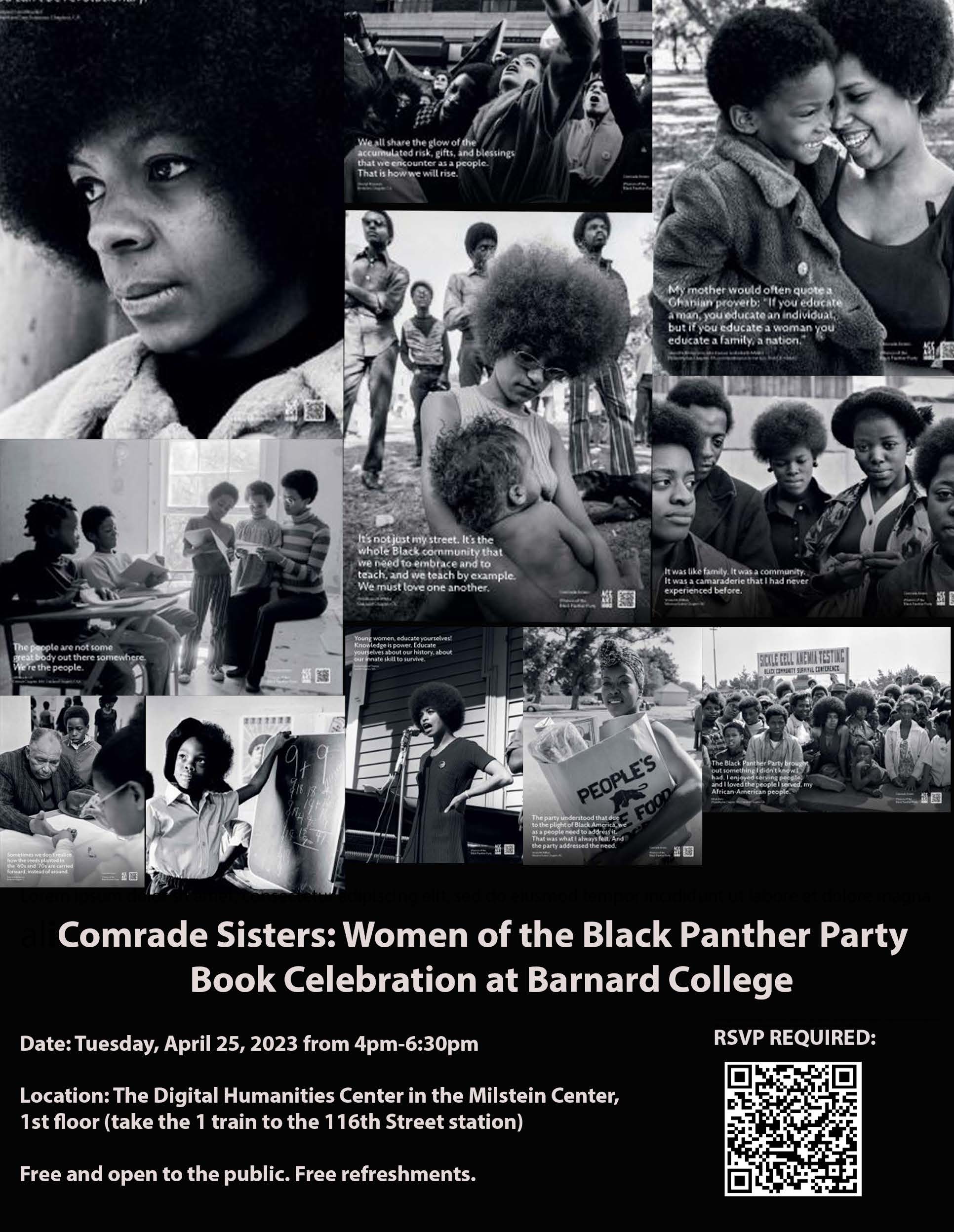 Comrade Sisters Women Of The Black Panther Party Book Celebration Barnard Digital Humanities